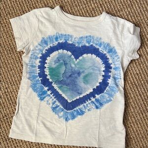 Crewcuts Blue Tie-Dye Heart T-Shirt